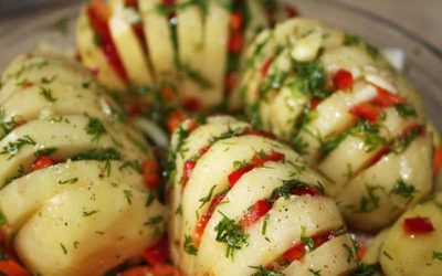 “HASSELBACKSPOTATIS” – SWEDISH HASSELBACK POTATOES